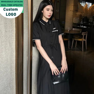 <span class=keywords><strong>Catalogo</strong></span> VIP Contattaci Nuova Collezione 2025 Abbigliamento Donna Ispirato Abiti Neri Eleganti Vestiti Estivi da Donna - Product Image 6