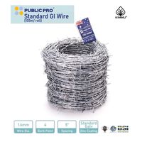 Alambre de Púas de Acero Galvanizado con Seguridad Reforzada y Torsión Inversa, Distancia entre Púas de 5 Pulgadas, Precio Directo de Fábrica en Malasia, PUBLICO