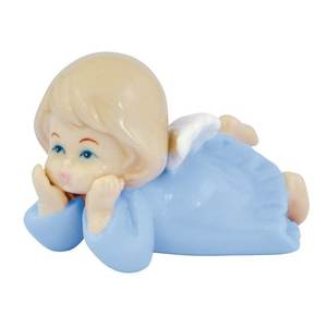 ANGELETTO IN CERAMICA Azzurro 6.2*5.1*4.5 - Product Image 1