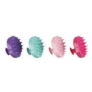 Cepillo de Silicona Suave y Colorido para Masaje del Cuero Cabelludo y Champú, para Salón de Belleza - Product Image 1