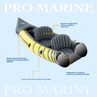 Pêche au leurre en stock Kayak gonflable Rafting PVC bateau 3.1-4m Double pagayeurs 1 an de garantie