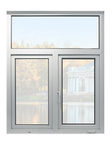Ventanas de PVC insonorizadas Inclinación y giro Perfiles de UPVC alemanes Ventana abatible Ventana de vidrio UPVC Inclinación y giro Ventana clásica