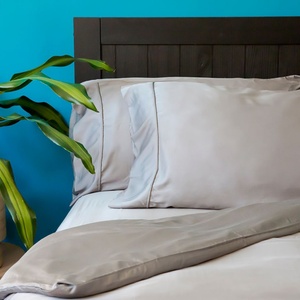Natural Eco-friendly Queen <b>King</b> <b>Size</b> Customized 100% Bamboo <b>Sheet</b> Set Cooling Bedding Set with Pillowcase for Hotel Custom Label - Product Image 2