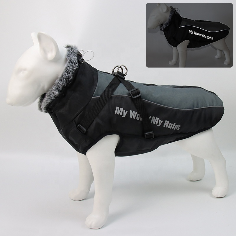 Winter Dog Clothes Clothing With Harness