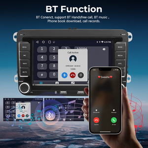 Autoradio 2 Din Android 14 avec Android Auto & CarPlay GPS WiFi pour modèles Volkswagen Skoda (Golf 5-6 Touran Passat Polo) - Product Image 4
