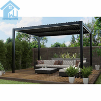 Pergola de luxe en aluminium Sweet Home avec système de lames orientables électriques intelligentes, gazebo bioclimatique imperméable pour patio et jardin modernes