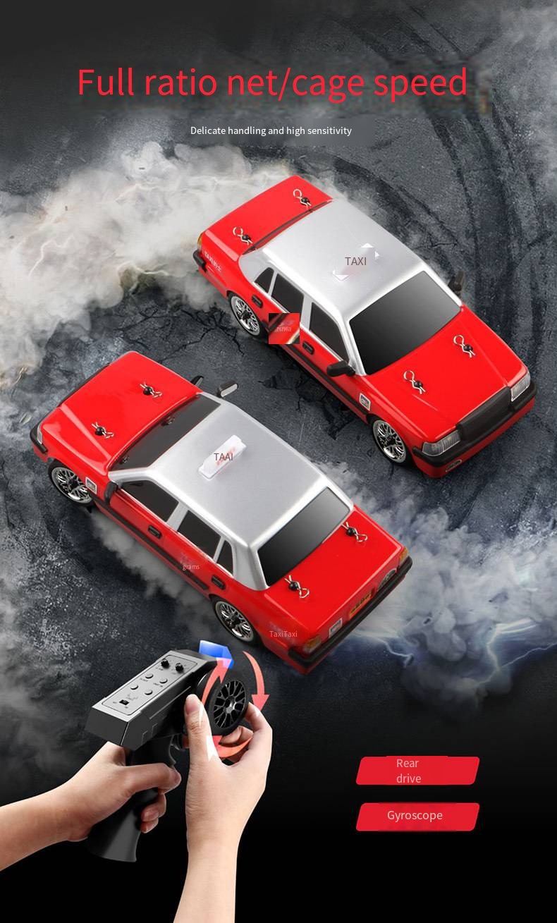 Factory Original MN38 RC Car 1/16 2.4G 20KM/H Drift Taxi