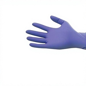 Gants jetables en nitrile bleu de qualité supérieure pour la transformation alimentaire, le nettoyage et les laboratoires - Product Image 1