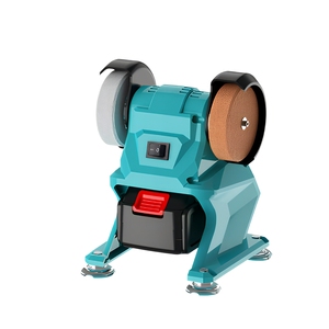 electric grinder, mini desktop dual-wheel sharpener, household polishing and rust removal <b>tool</b>, small lithium battery-<b>powered</b> - Product Image 6