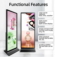 Tótem de Señalización Digital Vertical de Pantalla Completa, Kiosco de Publicidad Interior para Centros Comerciales