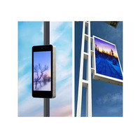 Écran publicitaire numérique LED lumineux pour extérieur, panneau d'affichage, signalisation routière, écran publicitaire sur poteau de rue, affichage directionnel, utilisation en ascenseur, 1 an, 6000