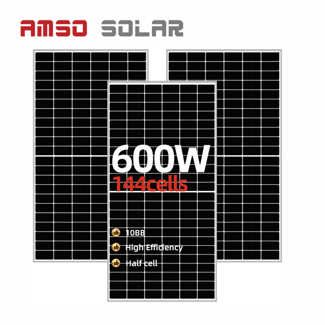 High Quality 600w Solar Power Panel with 25 Years Warranty for Wholesale