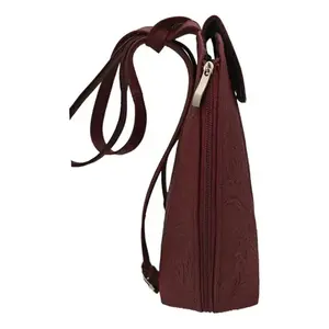 Mochila Fana de Cuero Grabado de 5L con Cierre de Cremallera, Bolsa de Viaje Unisex Estilo Adulto - Product Image 1