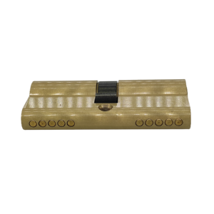 Cylindre de serrure en laiton, style européen, avec 3 clés plates - Product Image 6