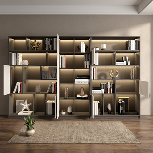 Estantería Huide 003 Modular Independiente con Puertas de Armario, Estilo de Lujo Ligero, Mueble de Almacenamiento para Sala de Estar - Product Image 4