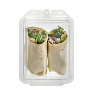 16 OZ Reciclable Versatilidad Transparente To-Go Cajas 18.2X13.6X5.6 16 OZ Tamper Evident Envasado de alimentos desechables para rebanadas de pastel - Product Image 2