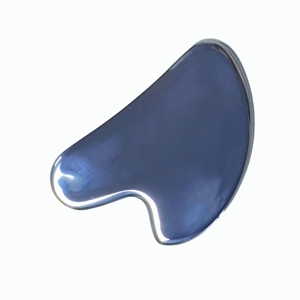 Planche Gua Sha en acier inoxydable 304, outil de beauté corporelle en métal - Product Image 4