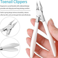 Longhui – Nouvel ensemble de manucure et pédicure en acier inoxydable biseauté, coupe-ongles pour les orteils, outils de pédicure à usage domestique, noir et blanc, ensemble de 5 pièces pour les ongles des doigts