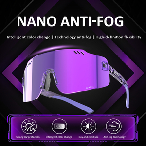 フレームレスファッション屋外<span class=keywords><strong>UV400</strong></span>スポーツメガネカスタムロゴスポーツサングラスナノアンチフォグスポーツメガネ工場出荷価格 - Product Image 6