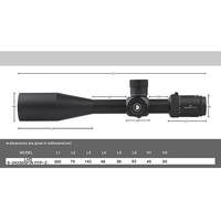 Discovery Optics Scope Sight Night Optical Scope LHD 6-24X50SFIR FFP-Z with Wide Field of View Shockproof Waterproof