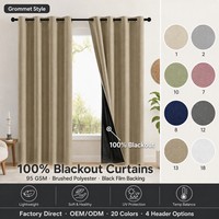 Cortinas Opacas Ahorradoras de Energía, Aislantes Térmicas, con Ojales, Color Sólido, 100% Poliéster, Reducción de Ruido, Paneles de Cortina para Dormitorio