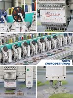 Nouvelle Machine à Broderie Automatique Informatisée Dahao 15 Têtes 9 Aiguilles avec Pompe Moteur 1500 tr/min Haute Vitesse 16 Langues