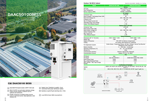 DAOGG DA AC - C I ESS 50KW-100KWh Armoire de batterie LiFePO4 à refroidissement par air Conteneur de stockage d'énergie BESS - Product Image 2