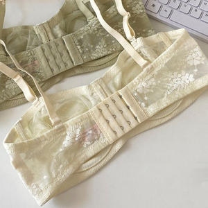 Reggiseno push-up senza spalline in pizzo da donna Wildness, bralette balconette <span class=keywords><strong>con</strong></span> <span class=keywords><strong>ferretto</strong></span> senza imbottitura, reggiseno bandeau convertibile multiuso per donna - Product Image 3