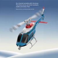 Nuevo Modelo de Helicóptero de Plástico sin Escobillas de Seis Canales Simulado, Simulación de Vuelo, Vehículo Aéreo No Tripulado, Apto para Principiantes