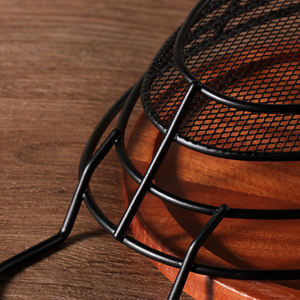 XINGPAI — panier à pain de frites en acier inoxydable, de forme ovale, avec poignée, noir, service de restaurant - Product Image 5