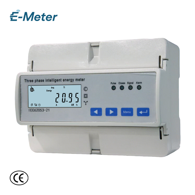 New DIN Rail Multifunctional Three Phase Energy Meter for Electric Power Monitoring and Energy Consumption Management Platform