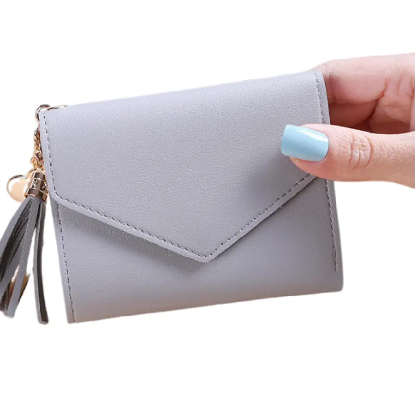 Kısa püskül cüzdan kadın moda çanta kadın Mini cüzdan yeni koreli öğrenciler için güzel çanta kadın küçük cüzdan kız Woman'