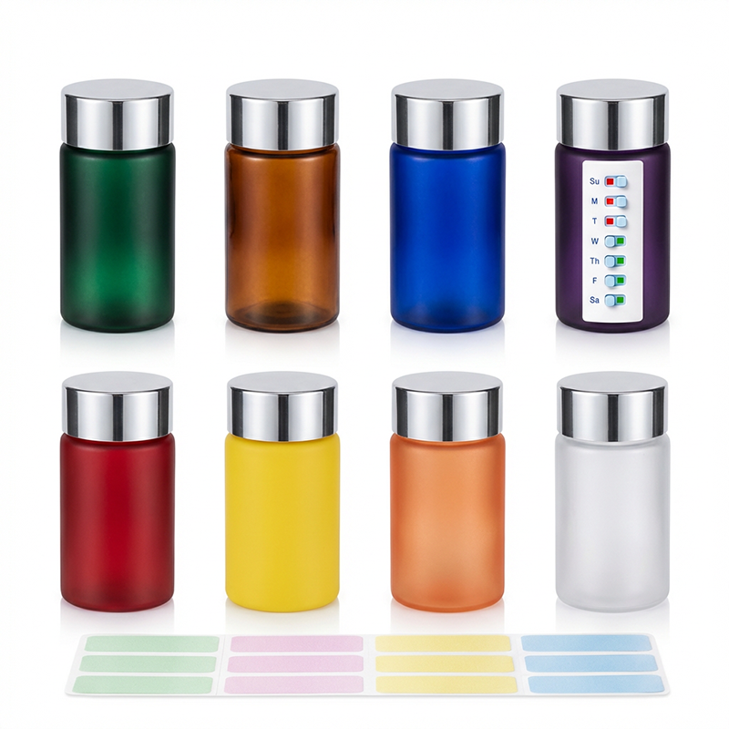 Ready Stock 60ml Portable Lightweight Anti-dust PET Plastic Capsule Bottles For Outdoor Travel Medicine Carry
