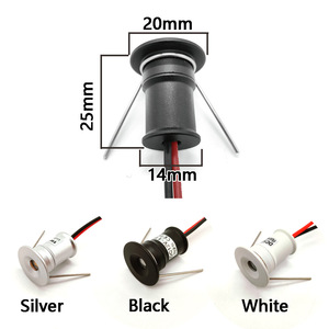 Mini projecteur Led 1W W, DC 3V <span class=keywords><strong>12V</strong></span>, petite lumière Pop pour vitrine <span class=keywords><strong>de</strong></span> plafond, éclairage d'escalier - Product Image 2