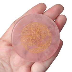 Pierre de cristal de <span class=keywords><strong>quartz</strong></span> rose brut de haute qualité, sculptée, naturelle, pour la guérison énergétique, pierre de puissance - Product Image 2