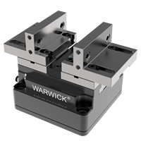 Étau pneumatique de précision WARWICK KSP2-100 100 mm à serrage rapide et auto-centrage pour le maintien d'objets