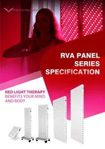 لوحة علاجية بالضوء الأحمر من RedVitality موديل 2024 RV1500 تابعة لمنطقة كهرومغناطيسية منخفضة طوله 660 نانومتر 850 نانومتر ضوء علاج معالج باللون الأحمر للعناية بجمال الجسم ضوء علاج