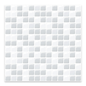 Hucheng phong cách hiện đại không thấm nước PET + PU vuông vỏ dính tường gạch 25.4x25.4cm nghệ thuật chủ đề không tái sử dụng trang trí dán - Product Image 1