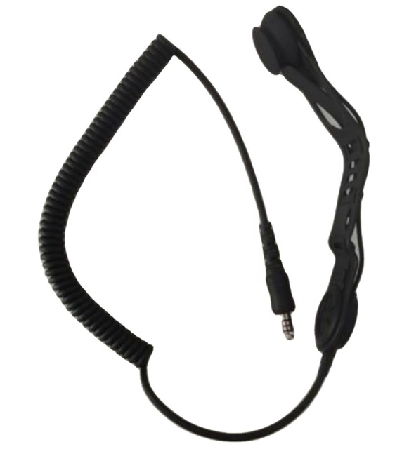 Skull Bone Conduction Headset Helmet Headphone With Fireproof Cable for Fire Fighters
