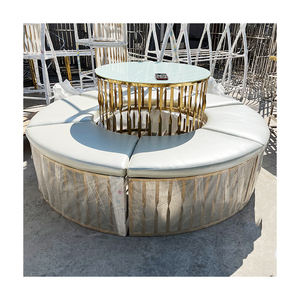 Doğrudan satış paslanmaz çelik kuş kafesi kanepe mobilya yuvarlak düğün düzenleme töreni anlamda gelin ve damat taht sandalye - Product Image 2