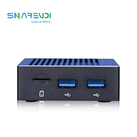 Mini PC de refroidissement sans ventilateur de petite taille 16 Go de RAM DDR4 RK3399 2Nics prend en charge Win Linux pare-feu à source ouverte utilisation industrielle prises US AU