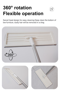 Serpillère plate rotative à 360 degrés avec seau, tête de serpillère en microfibre rectangulaire facile à utiliser pour le nettoyage des rayures, idéale pour la maison - Product Image 3