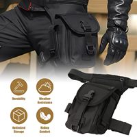 Tas Paha Motor Anti Air dengan Tali Pengikat yang Dapat Disesuaikan, Aksesoris Memancing, Tas Kaki untuk Perjalanan dan Hiking