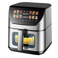 Nouvelle Friteuse à Air Numérique à Grand Écran Tactile, Grande Capacité 8 Litres, Four Intelligent avec Fenêtre de Visualisation – Offre Spéciale