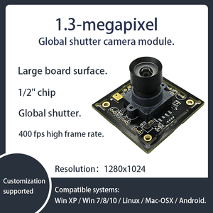 Módulo de Cámara USB LLGCAM de 350 fps y 1.3 MP con Obturador Global, Sin Controlador UVC, Cámara CMOS NF de 4.26 mm FF para Visión Móvil de Robots - Product Image 2