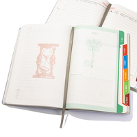 2025 A5 planificateurs Agenda cahier haute qualité couverture en cuir Pu bureau d'affaires utilisation Agenda planificateur