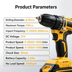 Rechargeable drill lithium drill hand drill multifunctional lithium drill screwdriver electric <b>tool</b> suit - Product Image 4