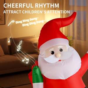 Jouets <span class=keywords><strong>de</strong></span> Noël uniques, cadeau, homme <span class=keywords><strong>de</strong></span> Noël qui <span class=keywords><strong>marche</strong></span> et chante, jouets gonflables télécommandés - Product Image 6