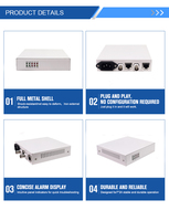 Convertisseur de protocole Hongda SJ E1-10/100M E1 vers Fast Ethernet avec boîtier métallique et garantie de 3 ans