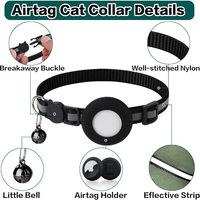 Collier pour chat/chaton Singsun en polyester doux et durable, motif écossais, style découpé, avec attache détachable et porte-étiquette réfléchissant pour localisation
